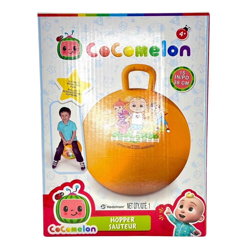 CoComelon Hopper Ball for Kids, 15 inch, Indoor‎ Outdoor Bouncing Toy, Ages 4+